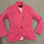 H&M  Blazer Womens 4 Hot Pink One Button Casual Preppy Jacket Modest Minimalist Photo 0