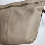 Stone Mountain Beige Tan Leather Slouch Shoulder Bag Purse Photo 14