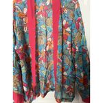 Marsh Landing  100%silk Floral Kimono Size S/M NWT Kimono Overpiece Beachy Boho Photo 5