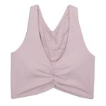 Lululemon Ruched Nulu Longline Yoga Sports Bra Light Support Lilac Purple Size 6 Photo 1
