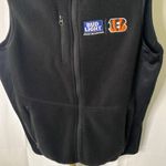 Port Authority NFL  Cincinnati Bengals/ Bud Light fleece vest Sz S Photo 3