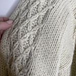 Ivy Vintage Chunky Acrylic Cardigan Brown Button Dot Pattern Size Small Photo 11