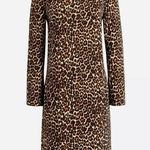 J.Crew  Womens Dress Cheetah Animal Print Shift Long Sleeve Size 2 Photo 0