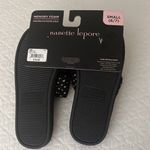 Nanette Lepore 🆕  | Memory Foam Indoor/Outdoor Slippers Black Small 6-7 NWT Photo 3