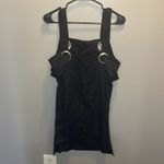 Free People  x Style Mafia Black Grommet‎ Linen Mini Dress M Photo 3