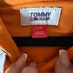 Tommy Hilfiger Tommy Jeans Orange Hoodie | Size Large Photo 3