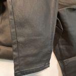 INC  women's size 0 curvy fit high rise skinny deep black coated novelty denim Photo 5