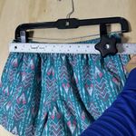 Patagonia Women’s Baggies Shorts M Teal Tribal Print Retro Nylon Swim Photo 3