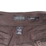 The Limited  Drew Fit Chino Shorts Women’s 4 Dark Brown Patch Pockets Stretch Photo 4