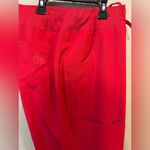 Heart soul  Cherry Red V-Neck Scrub Top and Jogger scrub pants Photo 2