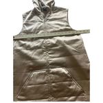 Oscar de la Renta  Women’s Gold Hooded Vest Gold Size 8 Photo 3