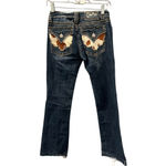 Miss Me Vintage Y2K  Size 26 Cow Hide Western Bootcut Embroidered Jeans Low Rise Photo 3
