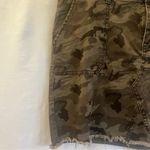 REWASH  Comfort Stretch Camo Mini Skirt Womens Size 17 Pencil Raw Hem Stretch Photo 1