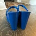 Carmen Sol Studded Blue Wedge Jelly Sandals Size 8 Photo 3