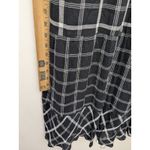 J.Jill Midi Dress Black White Mixed Print Plaid Print Size XLarge Petite Photo 9