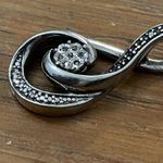 Source Unknown Sterling Silver an Diamond Infinity Knot Pendant for a Necklace Photo 5
