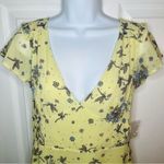 Modcloth  You're Flowing Places Maxi Dress Light Yellow Floral Critters 8 NWT Photo 4