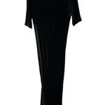 Free People  Riding Waves Midi Sweater, Black Medium Photo 6