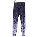 Lululemon Leggings Womens 4 High Rise Black Purple Floral Ombre Pockets Yoga Photo 2