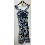 Free People  Bali Albright Jumpsuit in Navy Combo Size X-Large Photo 6