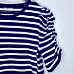 Kate Spade New York Sailing Stripe Ruched Sleeve Tee Size M Photo 6