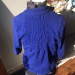 Chico's Chico’s 0/S bright blue zipped athletic jacket Photo 3