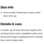 Rag and Bone GOTH SLOANE BLACK COMBAT BOOTS 6 Photo 8