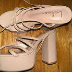 Nude Strappy Heels Tan Size 7 Photo 0