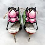 Sophia Webster Rousseau Jungle Tiger Ankle Cuff Tie Pointed Toe Pumps Heels 40 Black Size 9 Photo 7