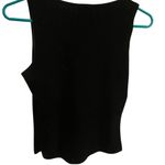 Vintage 90s y2k black velvet rhinestone neckline sleeveless special occasion top Photo 7