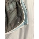 Nike  Dri-FIT Running Shorts‎ Women's L Gray Blue White Athletic Gym Photo 2