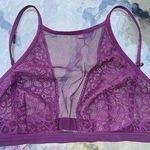 Victoria's Secret  Dream Angels Plum Purple Lacey Bralette Size Medium No Wire Photo 0