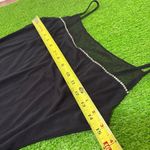 Ruby Rox Vtg Y2K Size M Black Maxi Whimsygoth Mesh Sheer Rhinestones Slit Dress Photo 4