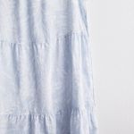 Tahari Linen Floral Mini Dress in Light Blue Photo 4