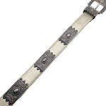 Vintage 1980s Avignon Metallic Desert Sage Belt Photo 2