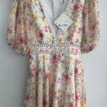 Sundae Muse Yellow Floral Dress Photo 1