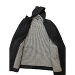 Theory Toggle Duffle Coat Wool Gray Black Plaid Interior Size P Small Photo 5