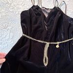 Ted Baker  Nellieh Wide Leg Velvet Jumpsuit
Silver Tone Chain Belt Sz 4 (10)🧡 Photo 6