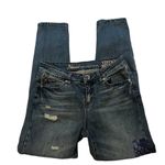 Natural Reflections  Vintage Reunion Distressed Patchwork Jeans, sz 4 Photo 2