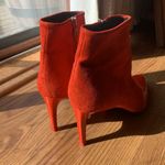 Rag and Bone  Beha Boot Orange Suede Size 9 Italian Leather Slim Stiletto Shoe Photo 1