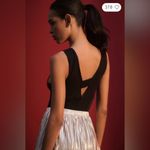 Anthropologie NWT | Pilcro Plunge Bodysuit Black | S Photo 3