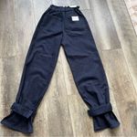 We Wore What NWT  Paper Bag Buckle Canal Denim Jeans Danielle Bernstein Size 28 Photo 10