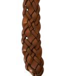 G.H. Bass Brown Braided Weave Genuine Leather Belt & Buckle Women’s Sz Large Photo 6