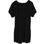 J.Crew Womens  BK512 Clip-Dot Black Pullover Tier Short Sleeve Midi Dress Size S Photo 1
