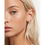 PD Paola Dainty hoops in gold-plated silver with five color zirconias Photo 1