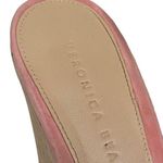 Veronica Beard Donata Suede Sandals Wedges in Pink Photo 4
