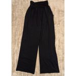 UEU Wide Leg Lounge Pants High Waist Comfy Casual Black Trousers Size S Photo 3
