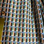 Alexa Admor Womens Shirt Dress Green Blue Color Midi Size S Belted Long Sleeve‎ Photo 3