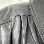 Jacqueline Ferrar Vintage 90s Black Leather Trench Coat - Size M Photo 2