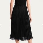 Theory NWT Pleated Lace Halter Midi Dress in Black Size 4 $595 Photo 4